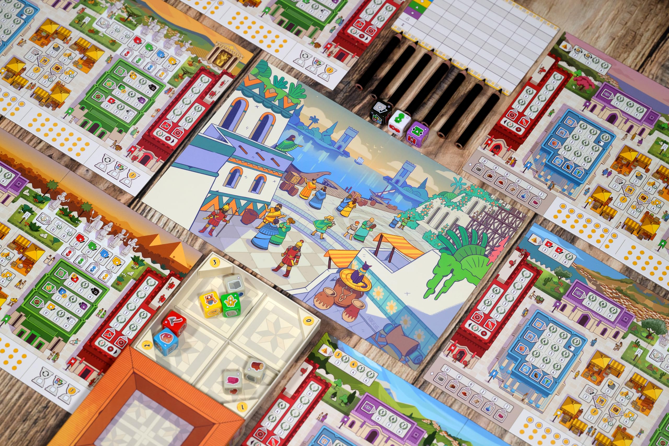 Asmodee 7 Wonders Dice gioco da tavolo roll & write italiano
