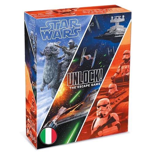 Asmodee Unlock! Star Wars escape room gioco carte italiano 1-6 giocatori