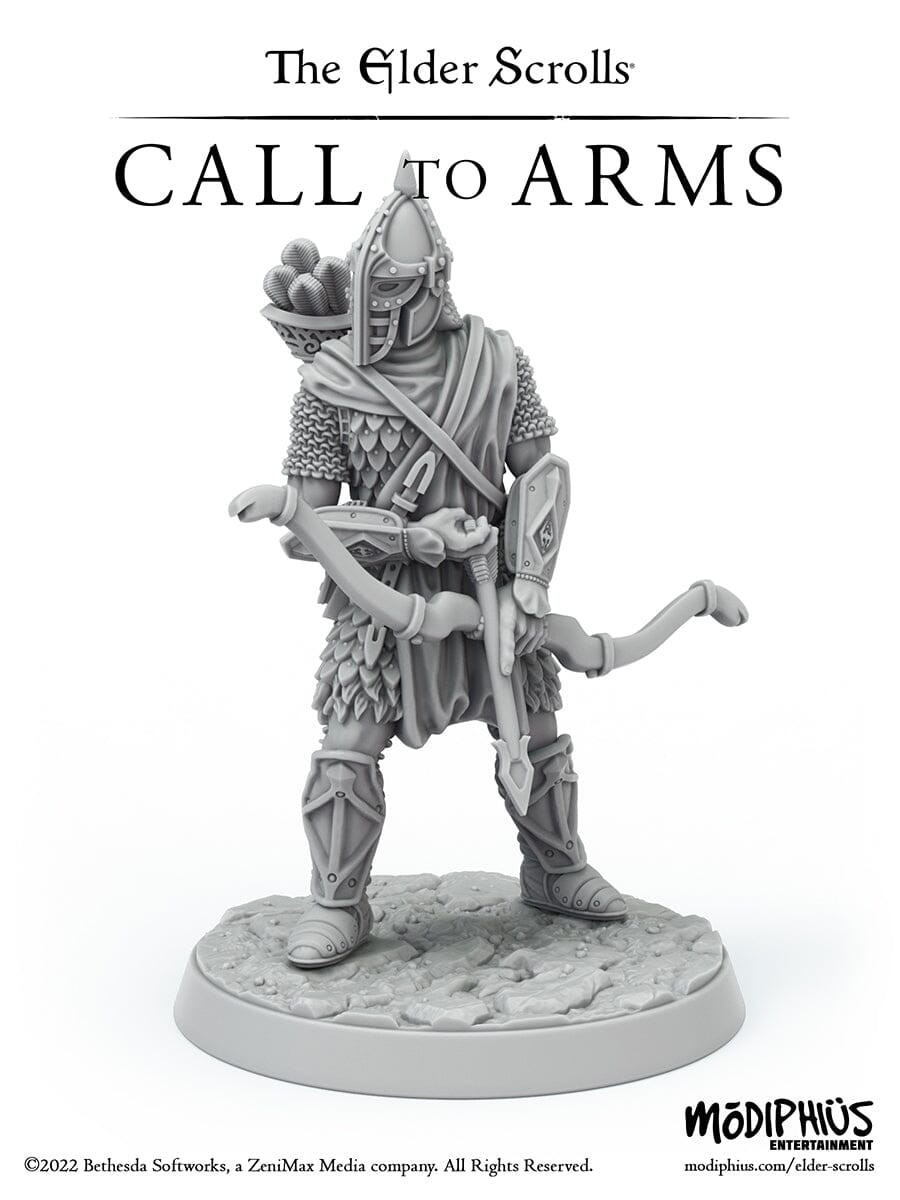 Modiphius Elder Scrolls Call to Arms Hold Guards STL 6 miniature