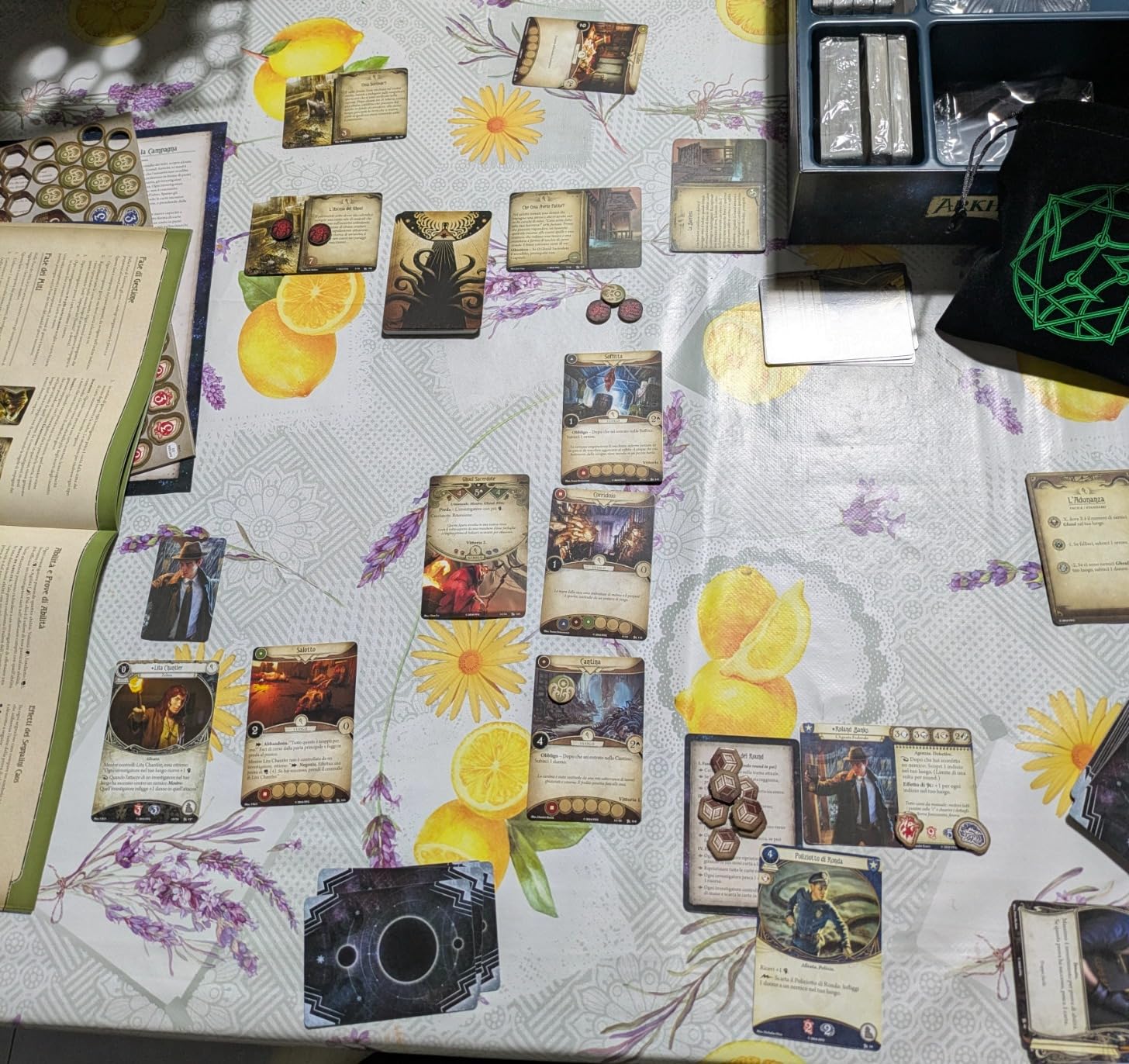Asmodee Arkham Horror LCG set base aggiornato gioco carte italiano