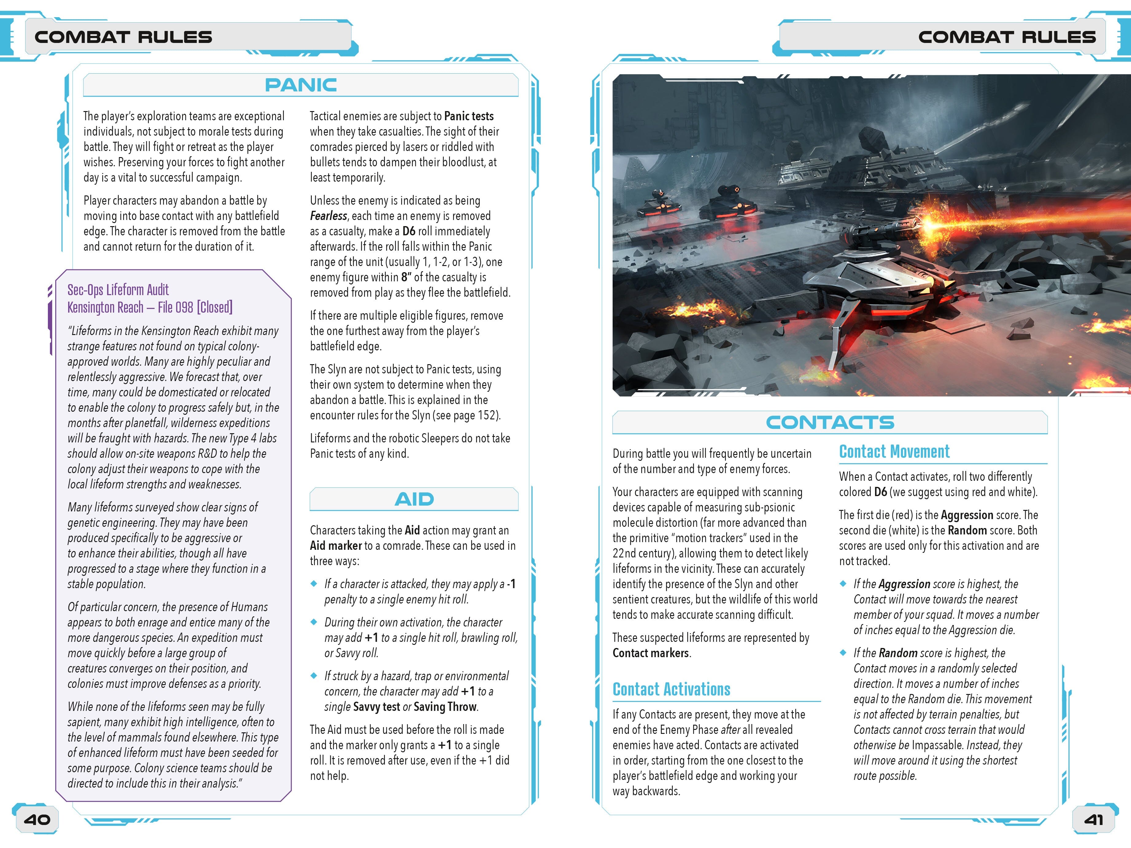 Modiphius Five Parsecs Planetfall libro gioco miniature solo