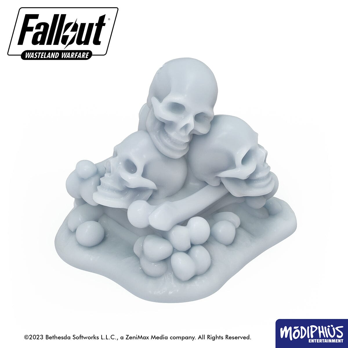 Modiphius Fallout Wasteland Warfare Skulls & Bones greebles STL