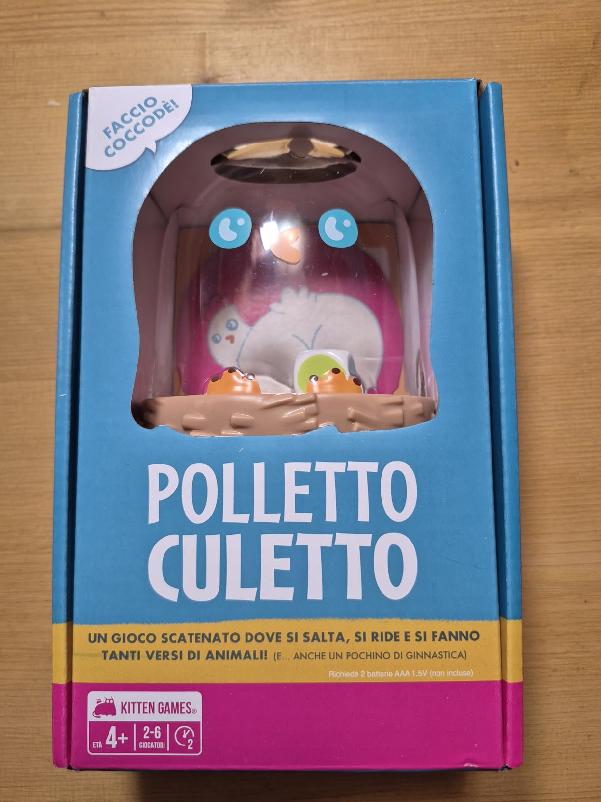 Asmodee Polletto Culetto gioco bambini 2-6 giocatori 4+ anni