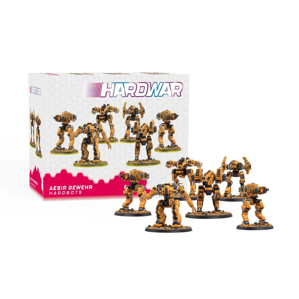 Hardwar Aesir Gewehr Hardbots Set 6 Miniature 6mm Resina