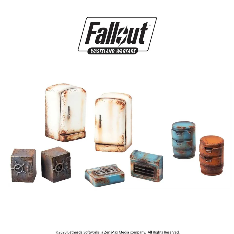 Modiphius Fallout Wasteland Warfare Boston Searchables scenici
