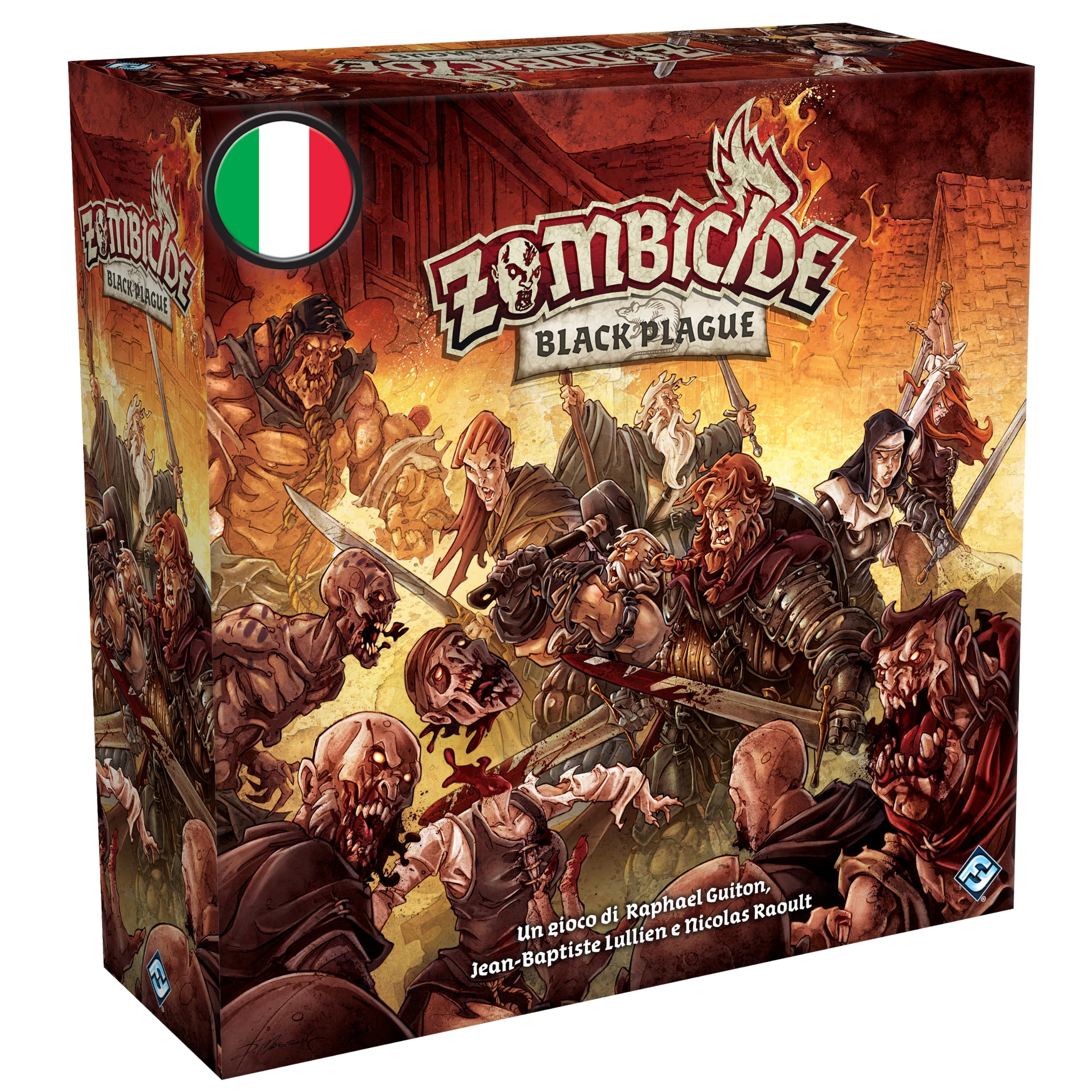 Asmodee Zombicide Black Plague gioco da tavolo vecchia versione