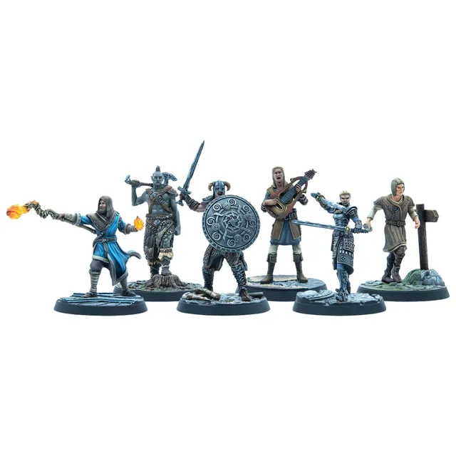 Modiphius Elder Scrolls Adventurer Wanderers miniature 32mm 6pz