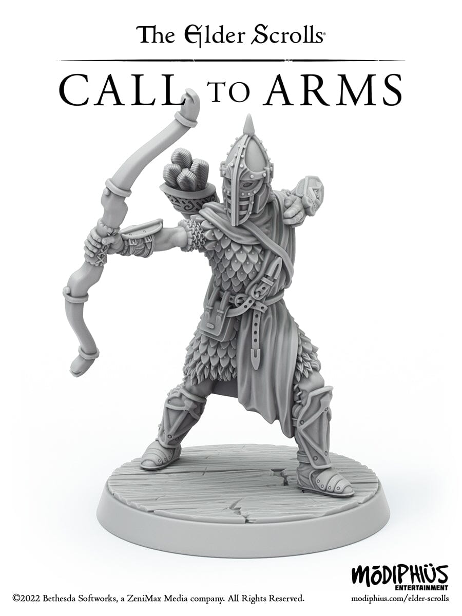 Modiphius Elder Scrolls Call to Arms Hold Guards STL 6 miniature