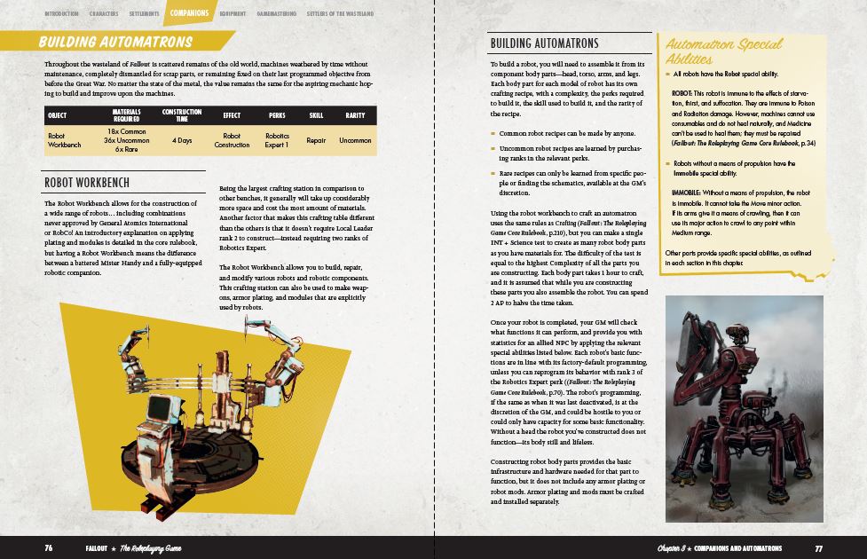 Modiphius Fallout RPG Guida dei Coloni libro PDF 192 pagine
