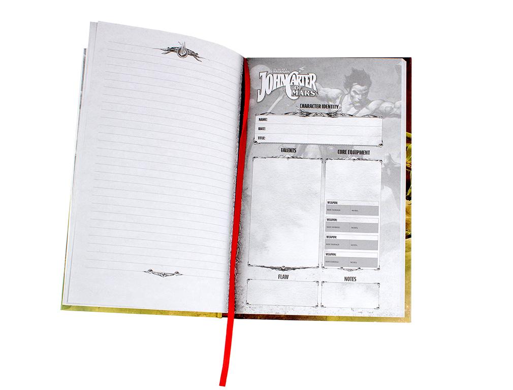 Modiphius John Carter Prince of Helium notebook quaderno 160 pagine