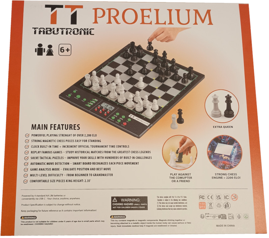 Tabutronic Proelium ChessComputer scacchiera intelligente 2200 ELO