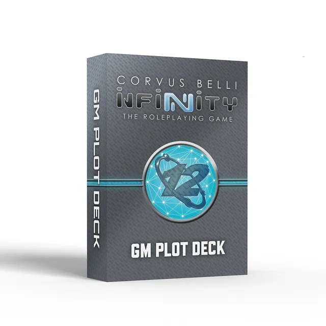 Modiphius Infinity GM Plot Deck PDF mazzo 54 carte master
