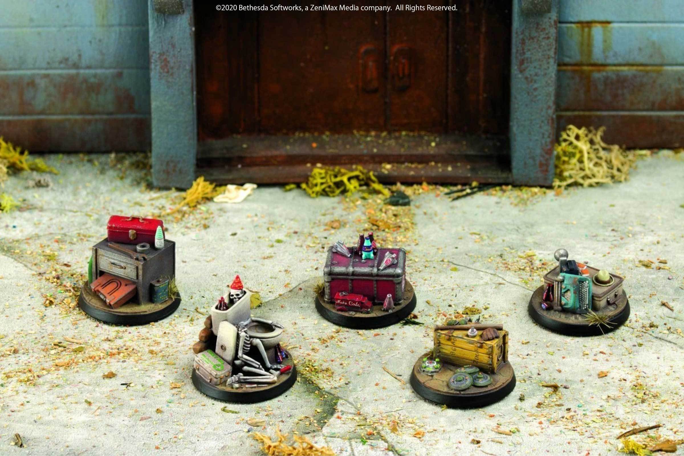 Modiphius Fallout Wasteland Warfare Objective Markers segnalini