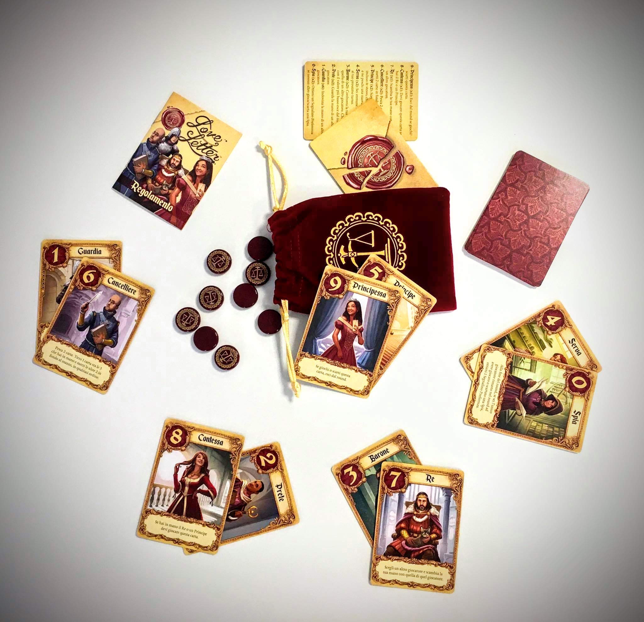 Asmodee Love Letter Gioco di Carte Bluff 2-6 giocatori italiano