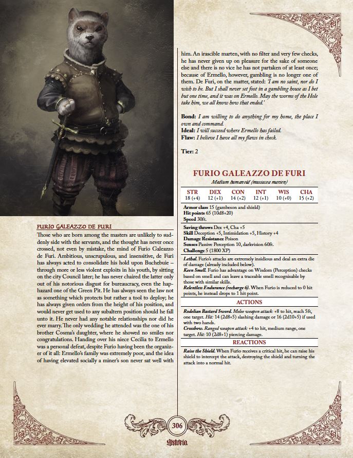 Modiphius Historia Corebook manuale GdR 5E cartonato