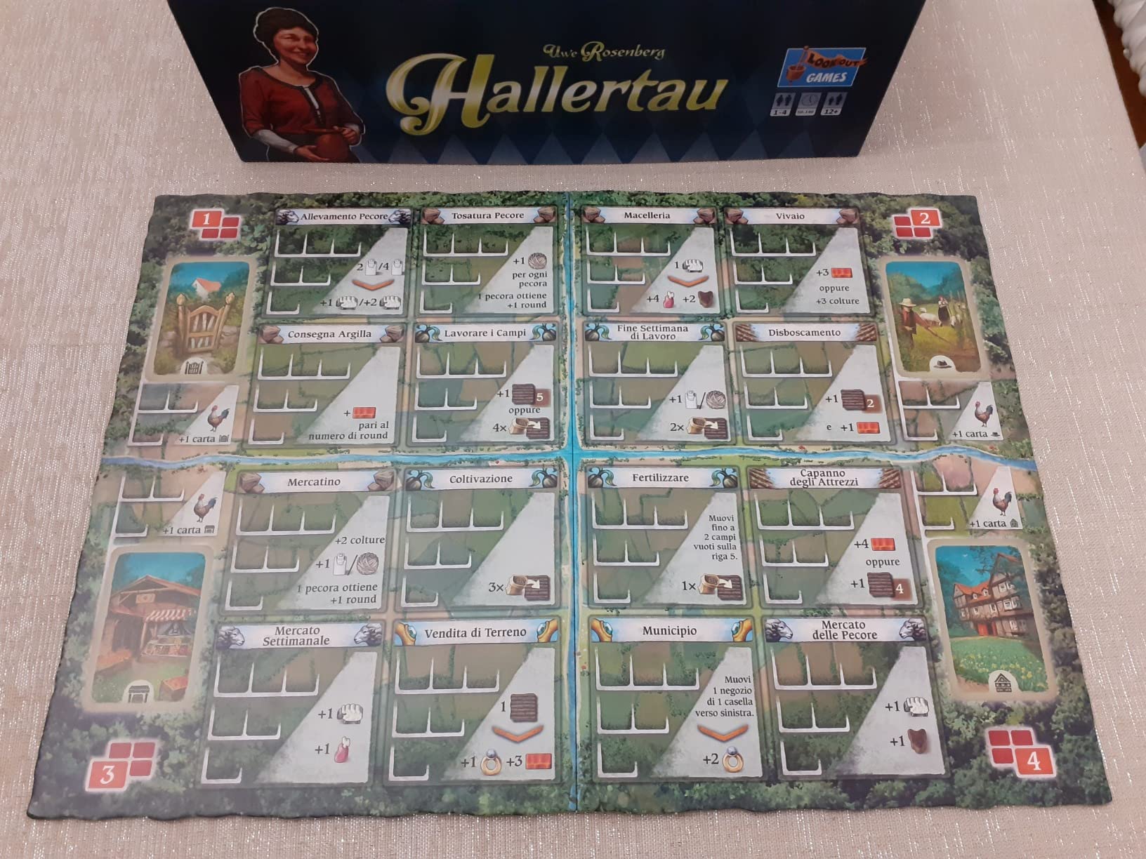 Asmodee Hallertau gioco da tavolo gestionale 1-4 giocatori