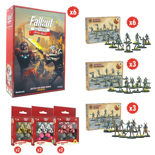 Modiphius Fallout: Factions Season 1 Retailer Bundle starter Nuka-World