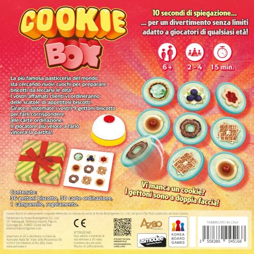 Asmodee Cookie Box carte gioco abilità velocità 6+ anni