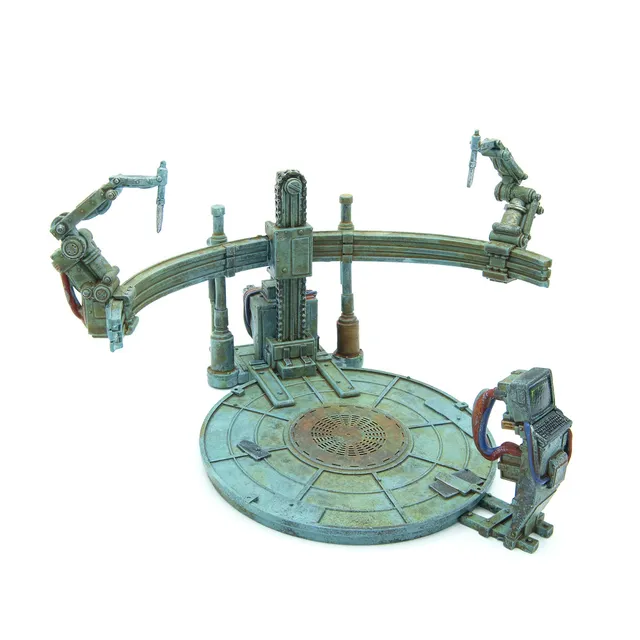 Fallout Wasteland Warfare Robot Work Bench scenico resina