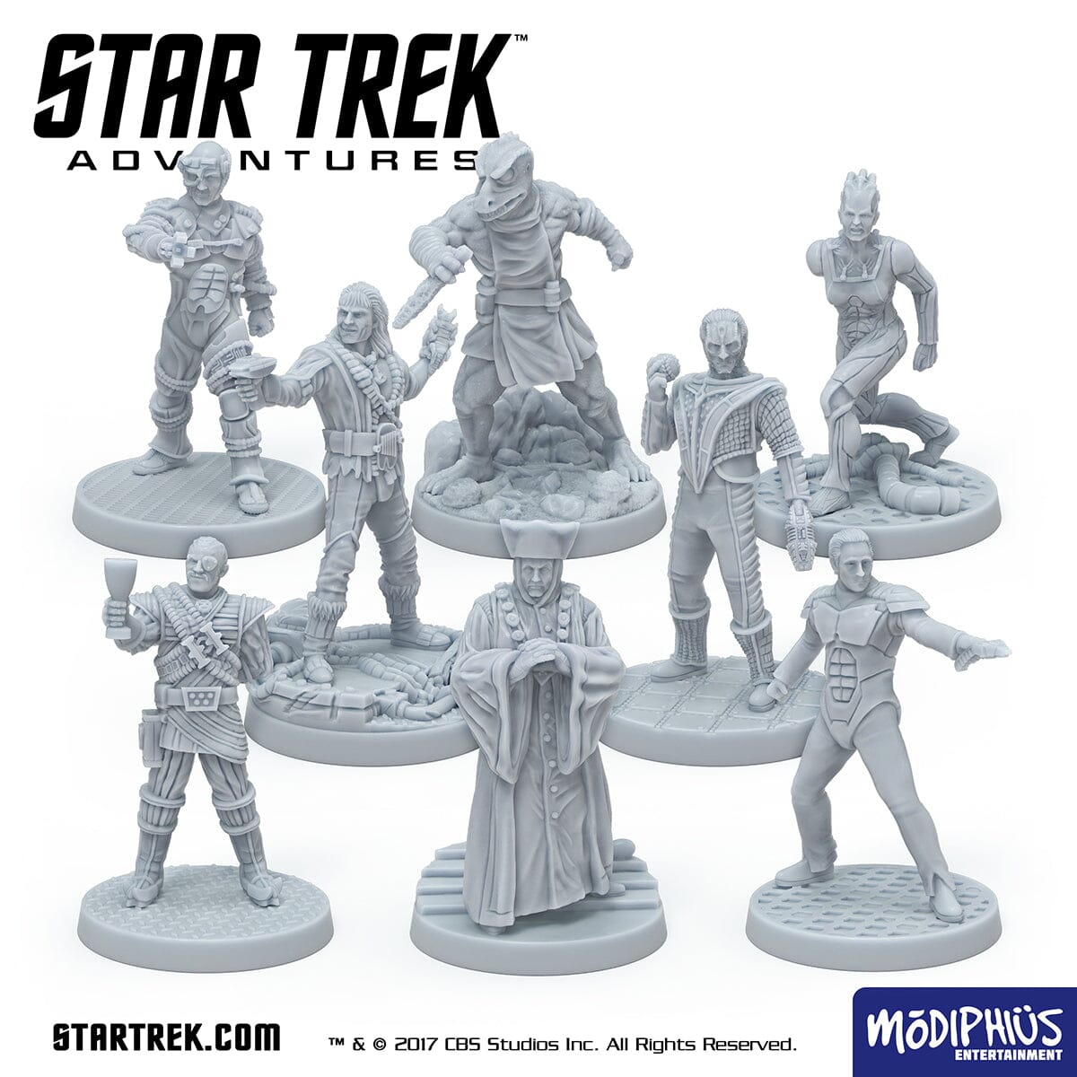 Star Trek Adventures Iconic Villains Set STL stampa 3D 8 miniature
