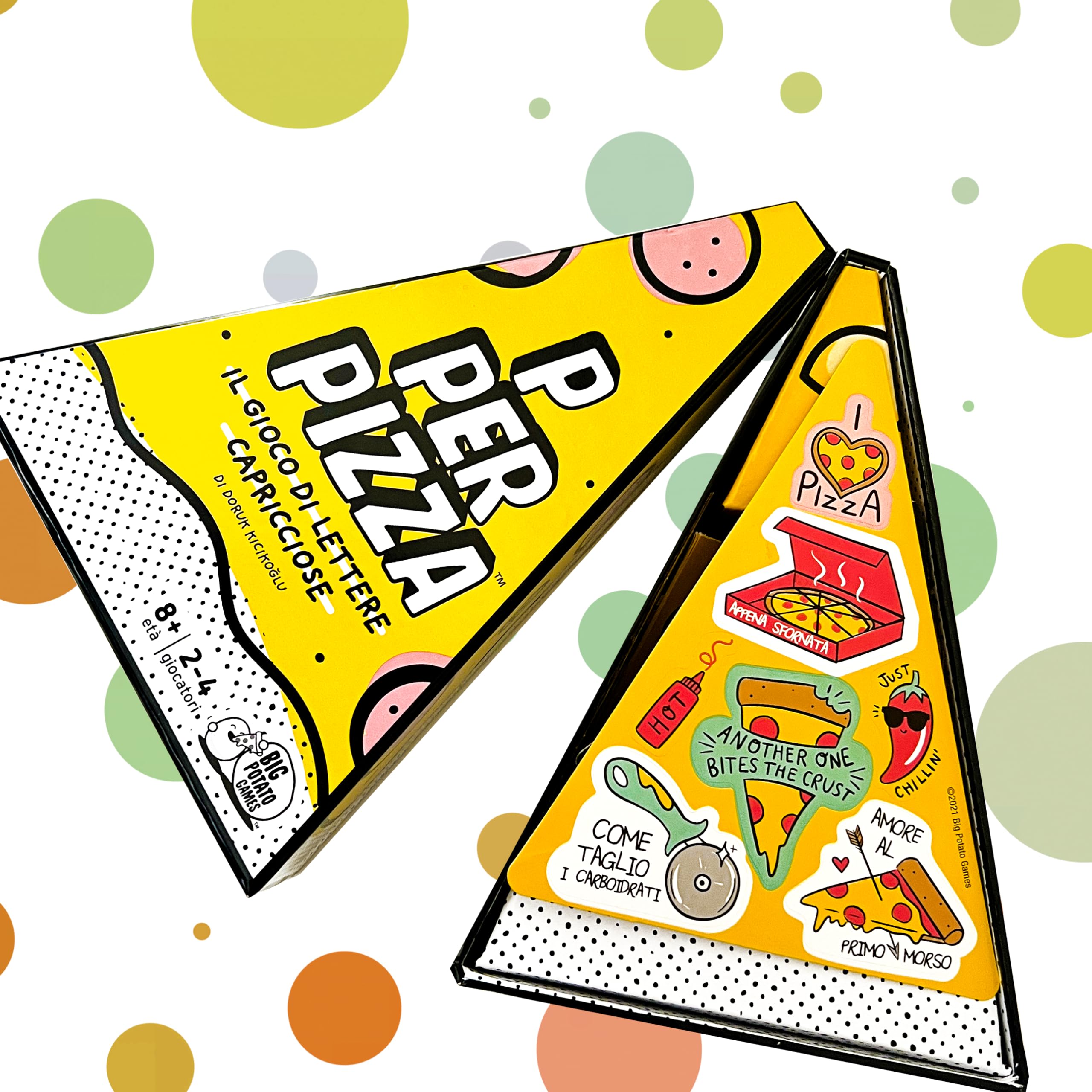 Asmodee P per Pizza Gioco di Carte 2-4 Giocatori 10 Min