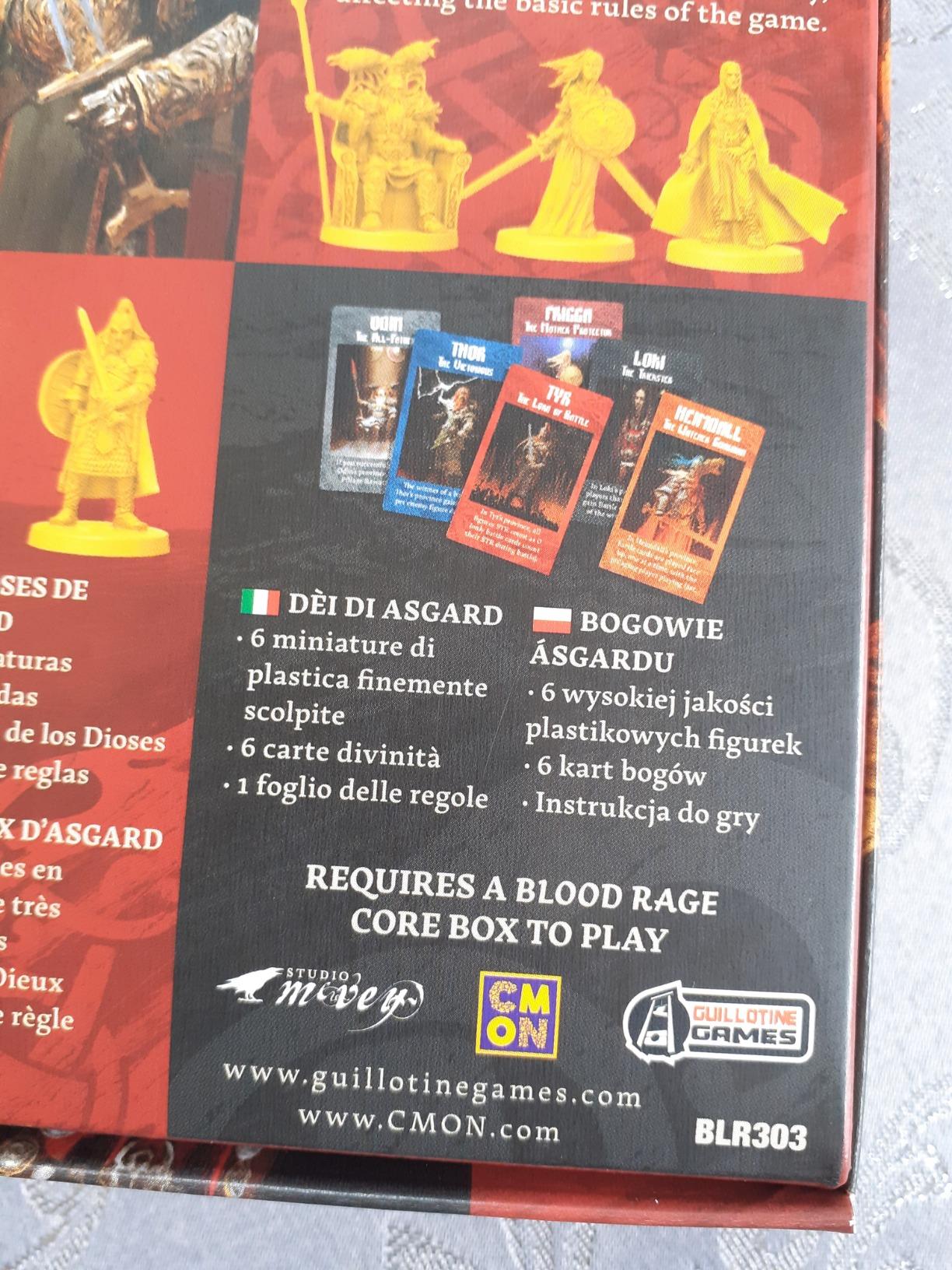 Asmodee Blood Rage Dèi di Asgard espansione 2-4 giocatori