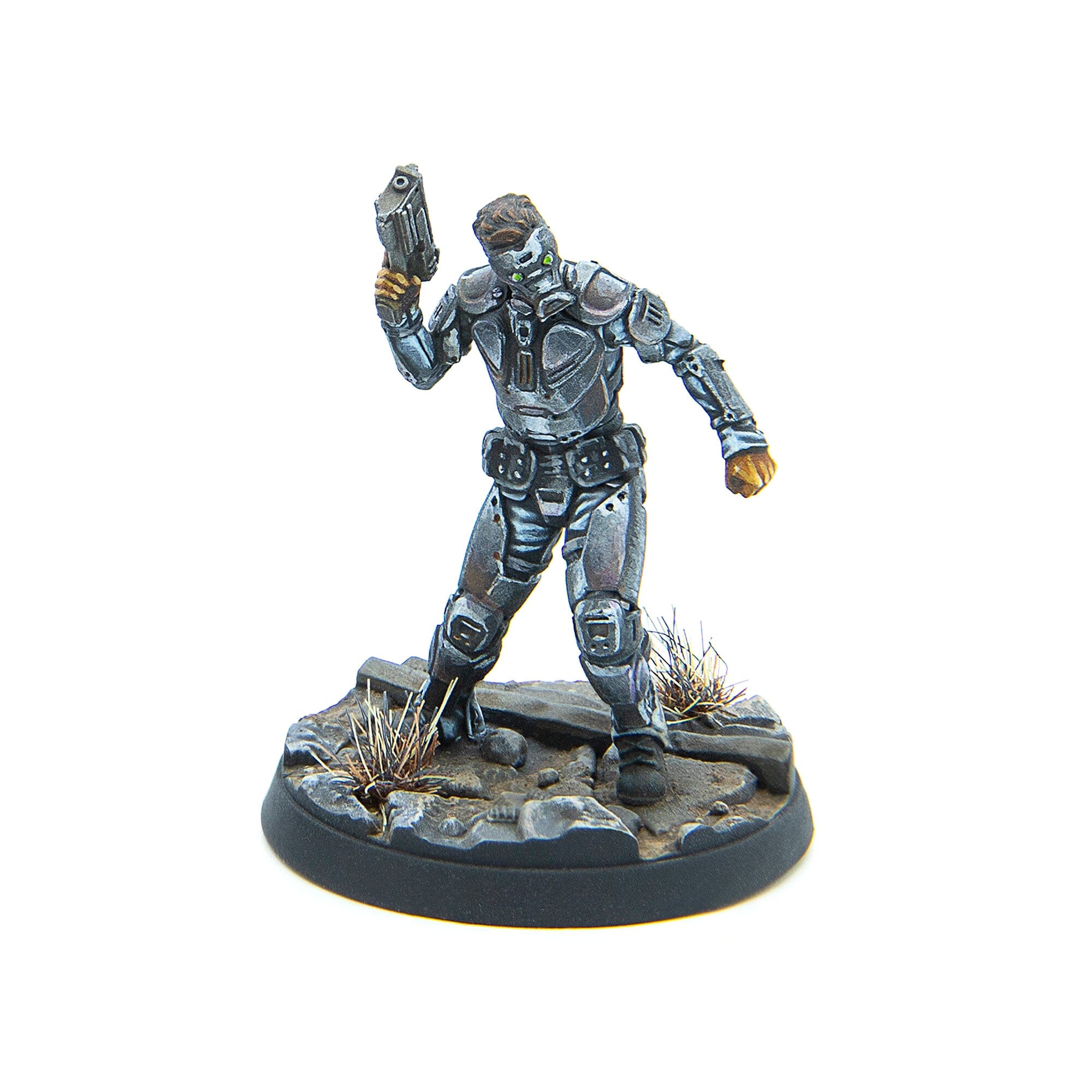 Modiphius Fallout: Wasteland Warfare Enclave Assault Force set miniature 6 pezzi