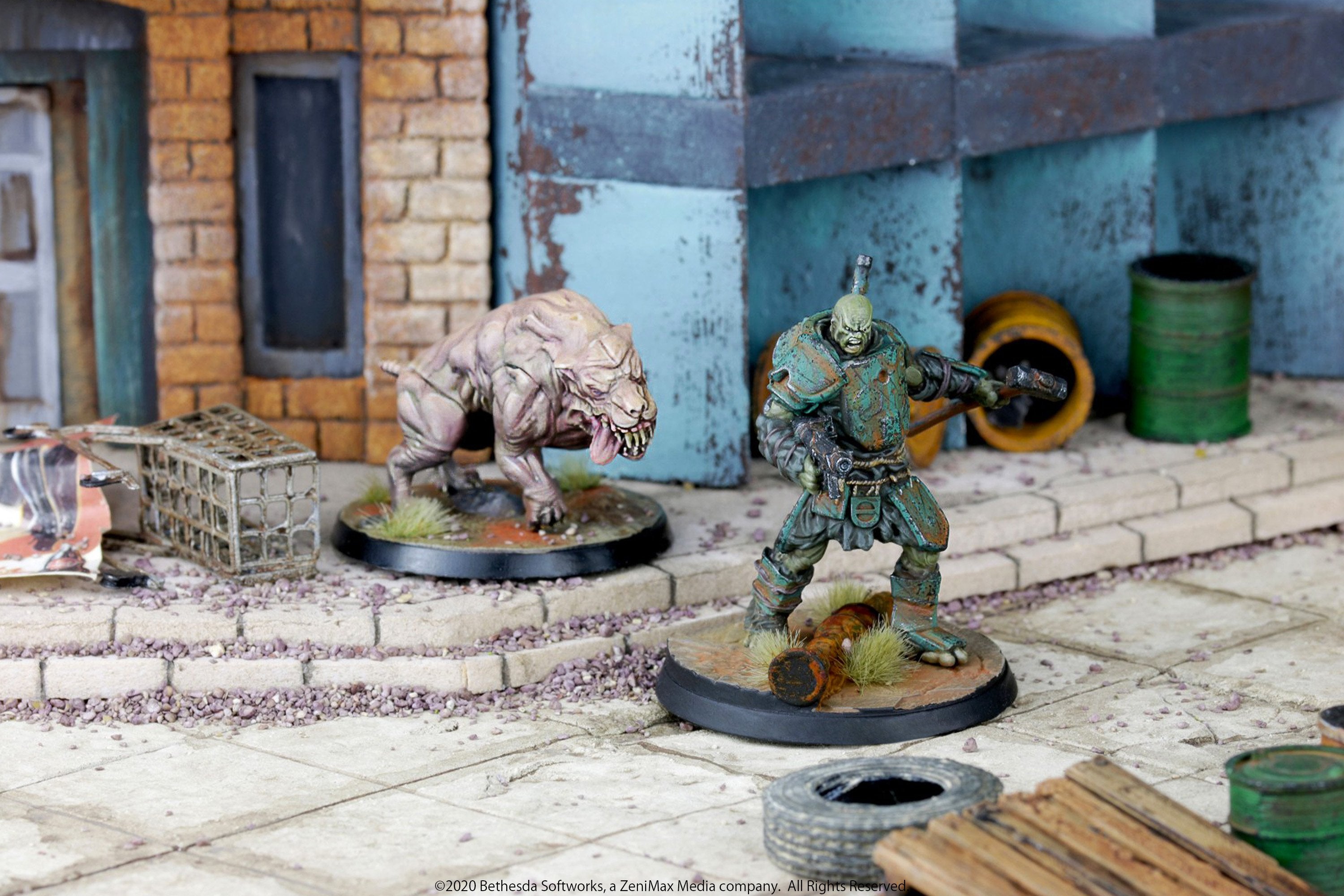 Modiphius Fallout: Wasteland Warfare Super Mutants Hammer miniature resina