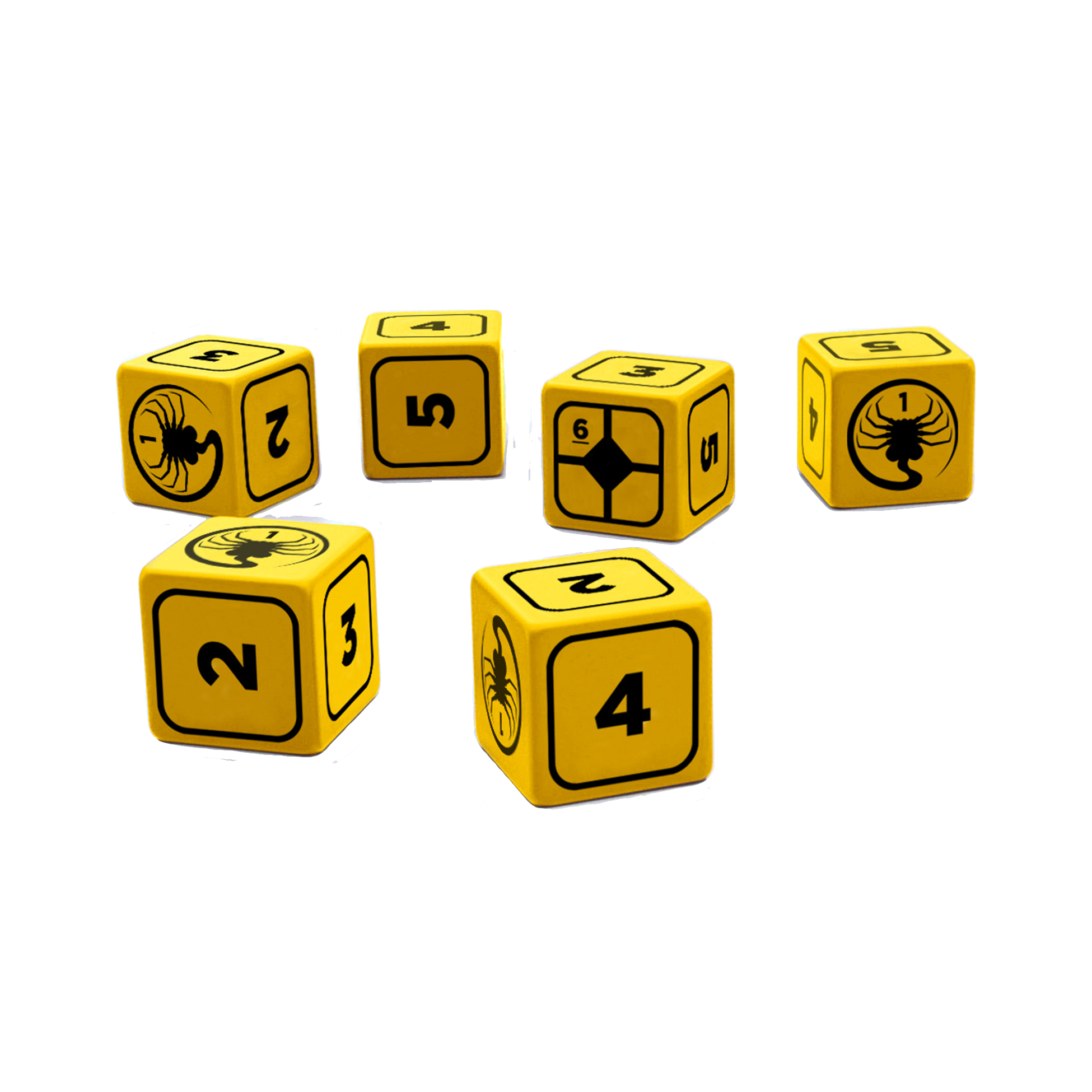 Free League ALIEN RPG Stress Dice Set 10 dadi 16mm