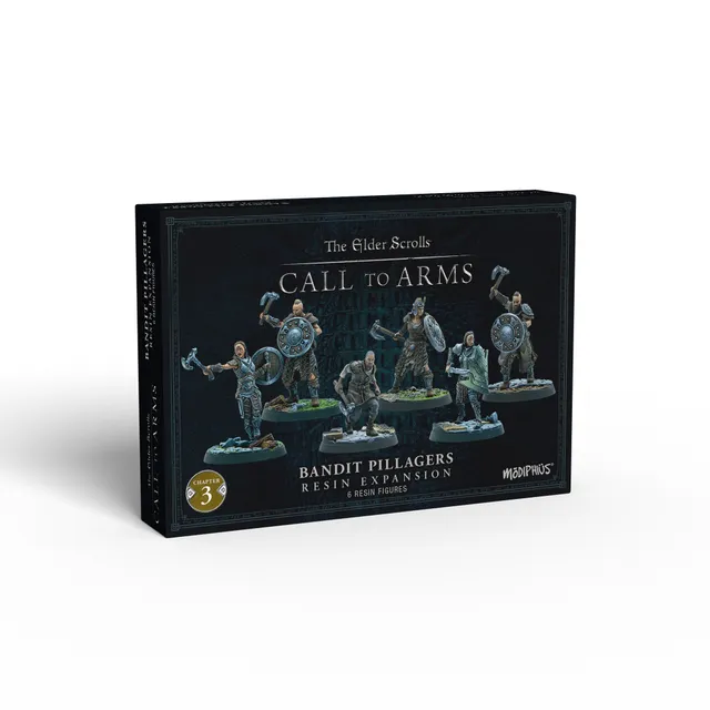 Elder Scrolls Call to Arms miniature Bandit Pillagers resina