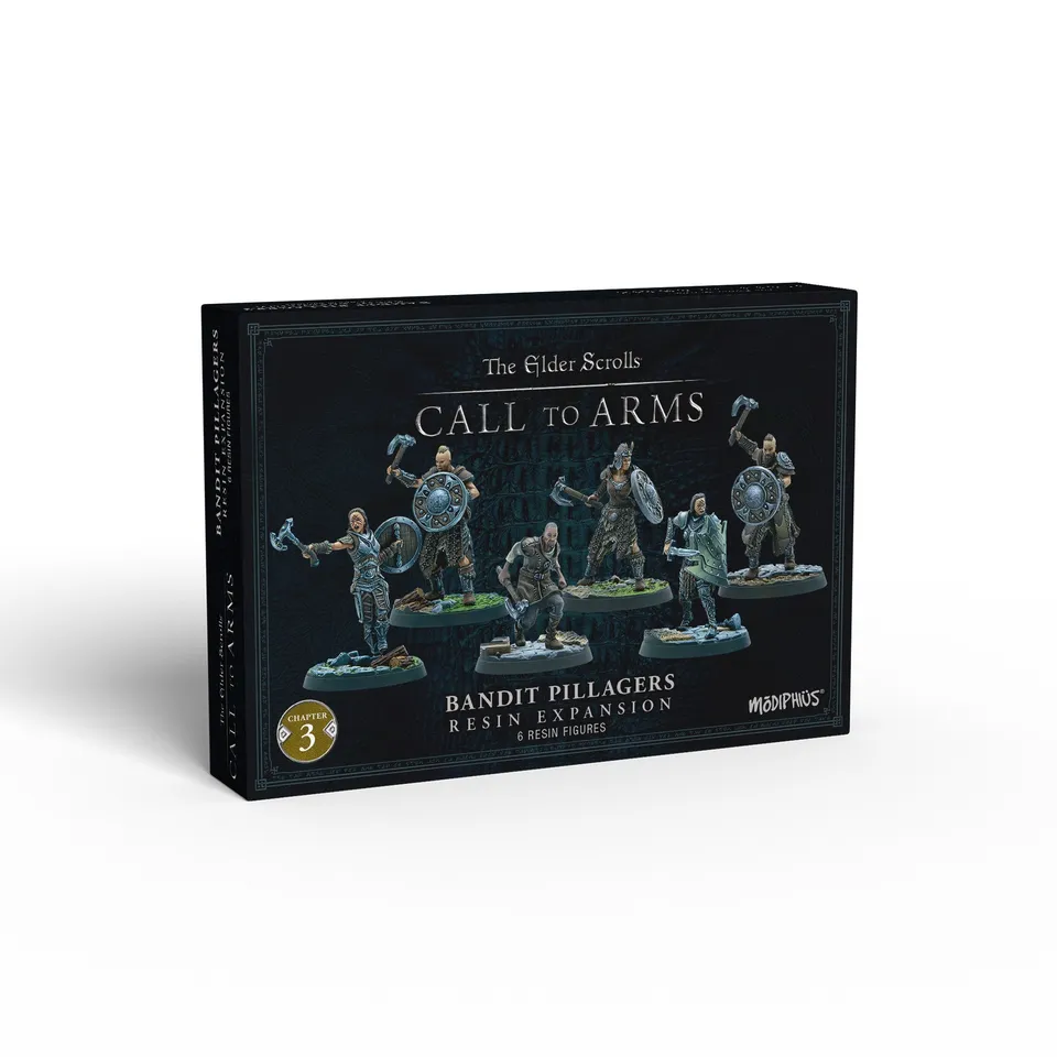 Elder Scrolls Call to Arms miniature Bandit Pillagers resina