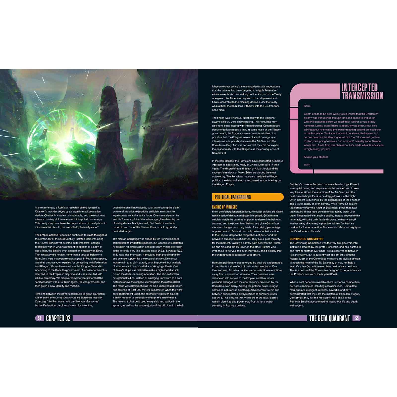 Modiphius Star Trek Adventures Beta Quadrant supplemento PDF 128 pagine