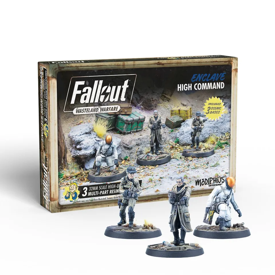 Modiphius Fallout Wasteland Warfare Enclave High Command 3 Miniature