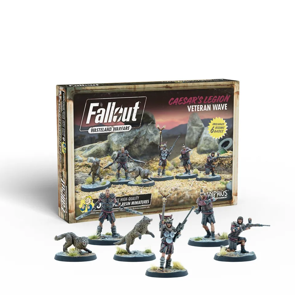 Modiphius Fallout: Wasteland Warfare Caesar's Legion Veteran Wave miniature
