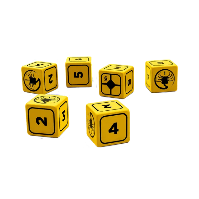 Free League ALIEN RPG Stress Dice Set 10 dadi 16mm