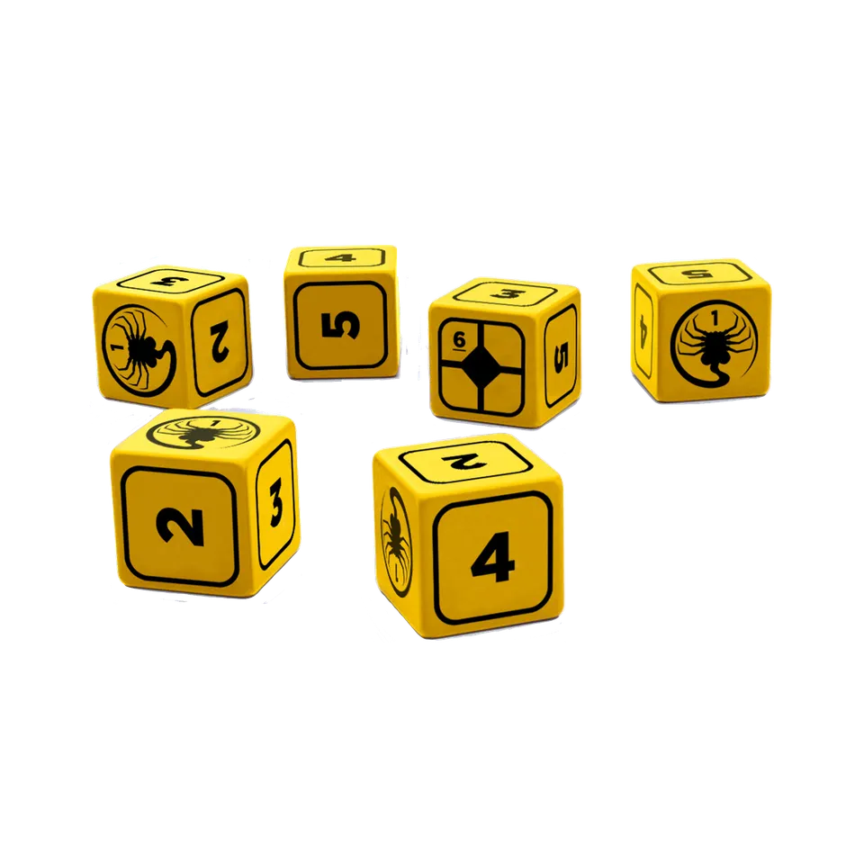 Free League ALIEN RPG Stress Dice Set 10 dadi 16mm