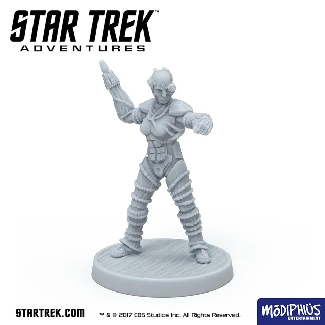 Modiphius Star Trek Adventures Borg Female 1 miniatura STL 32mm TNG
