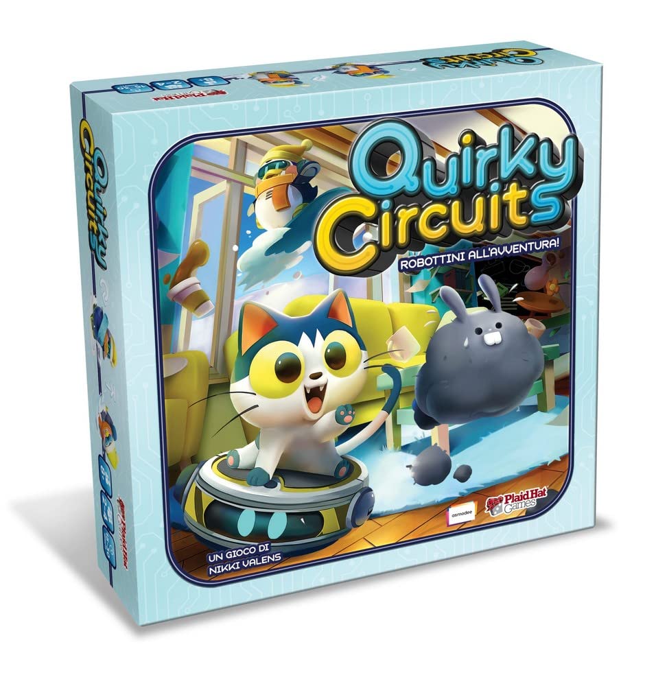 Asmodee Quirky Circuits gioco da tavolo italiano cooperativo 2-4 giocatori