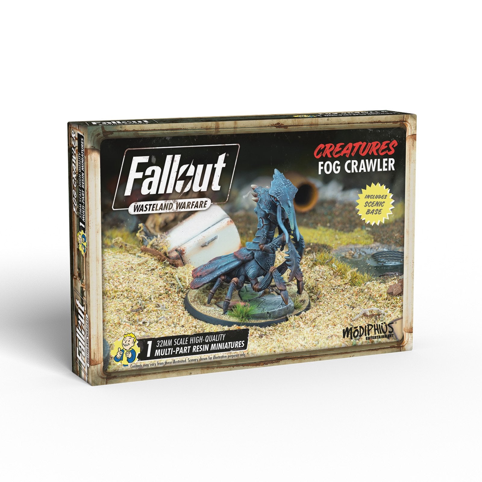 Modiphius Fallout Wasteland Warfare Fog Crawler Miniatura Resina