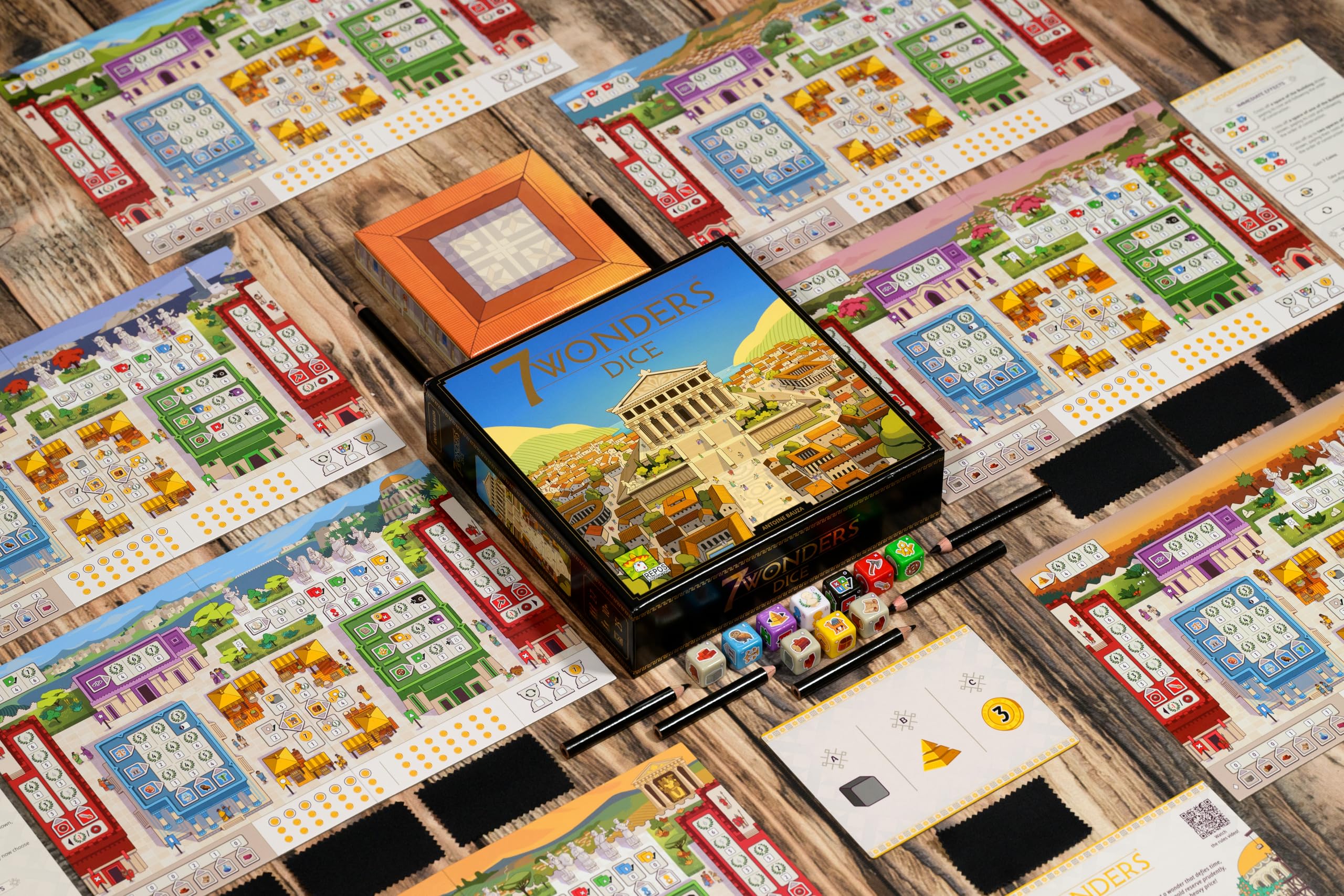 Asmodee 7 Wonders Dice gioco da tavolo roll & write italiano