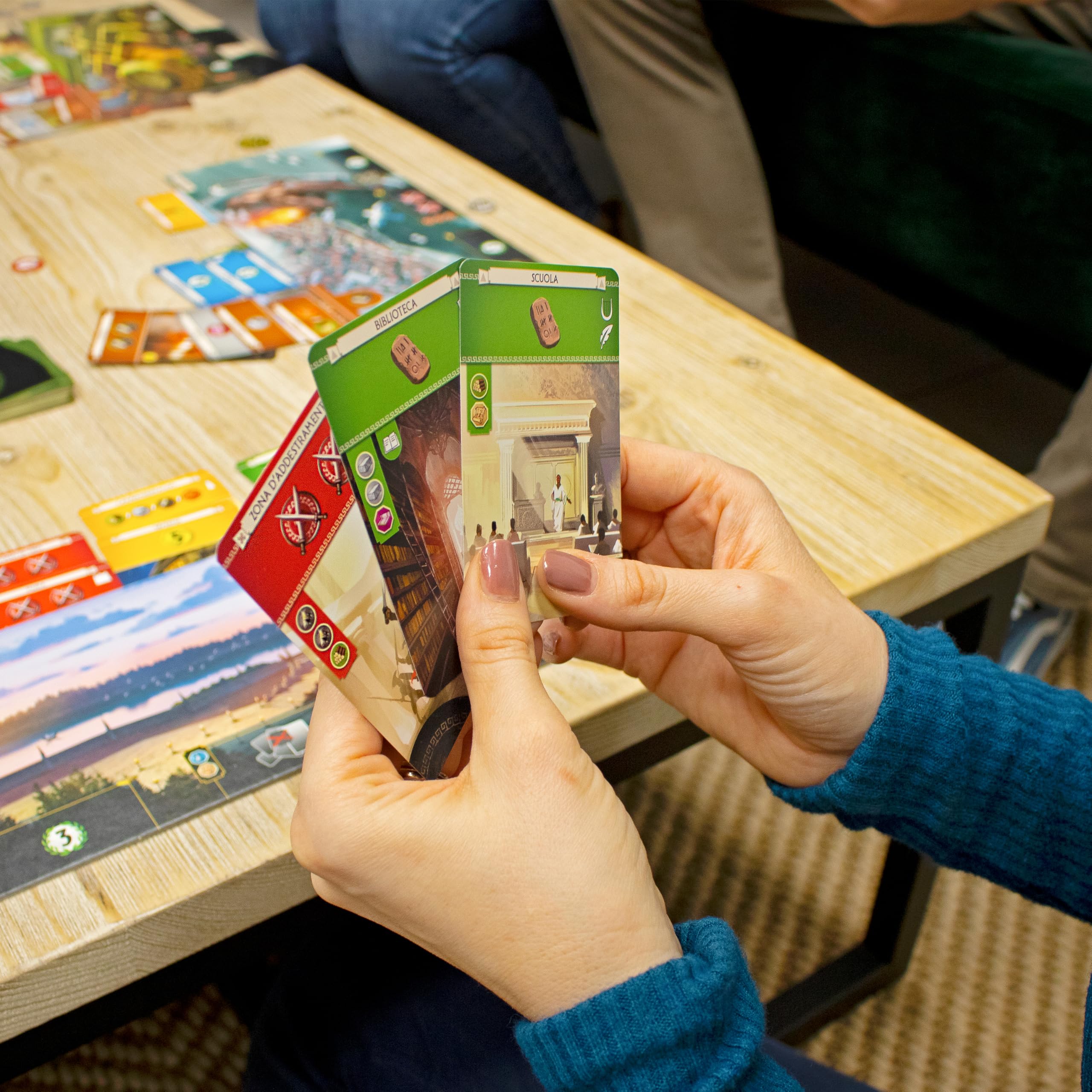Asmodee 7 Wonders Gioco Base gioco tavolo strategia 3-7 giocatori