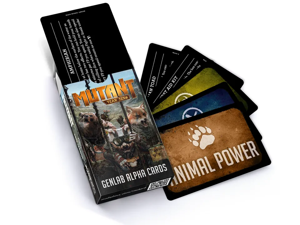 Mutant Genlab Alpha Card Deck mazzo 56 carte gioco di ruolo