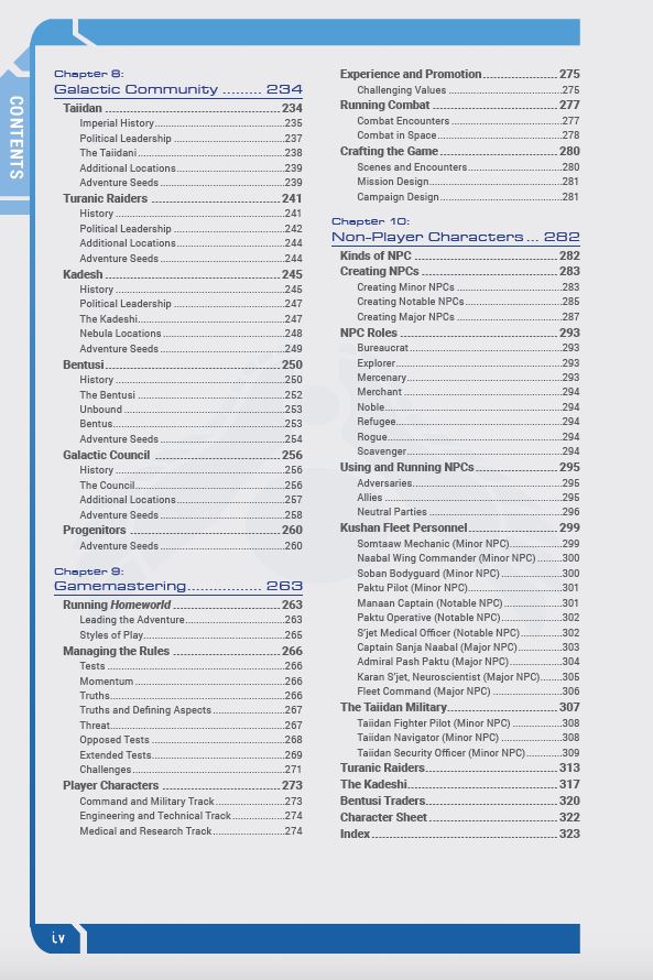 Modiphius Homeworld Revelations manuale base PDF gioco ruolo