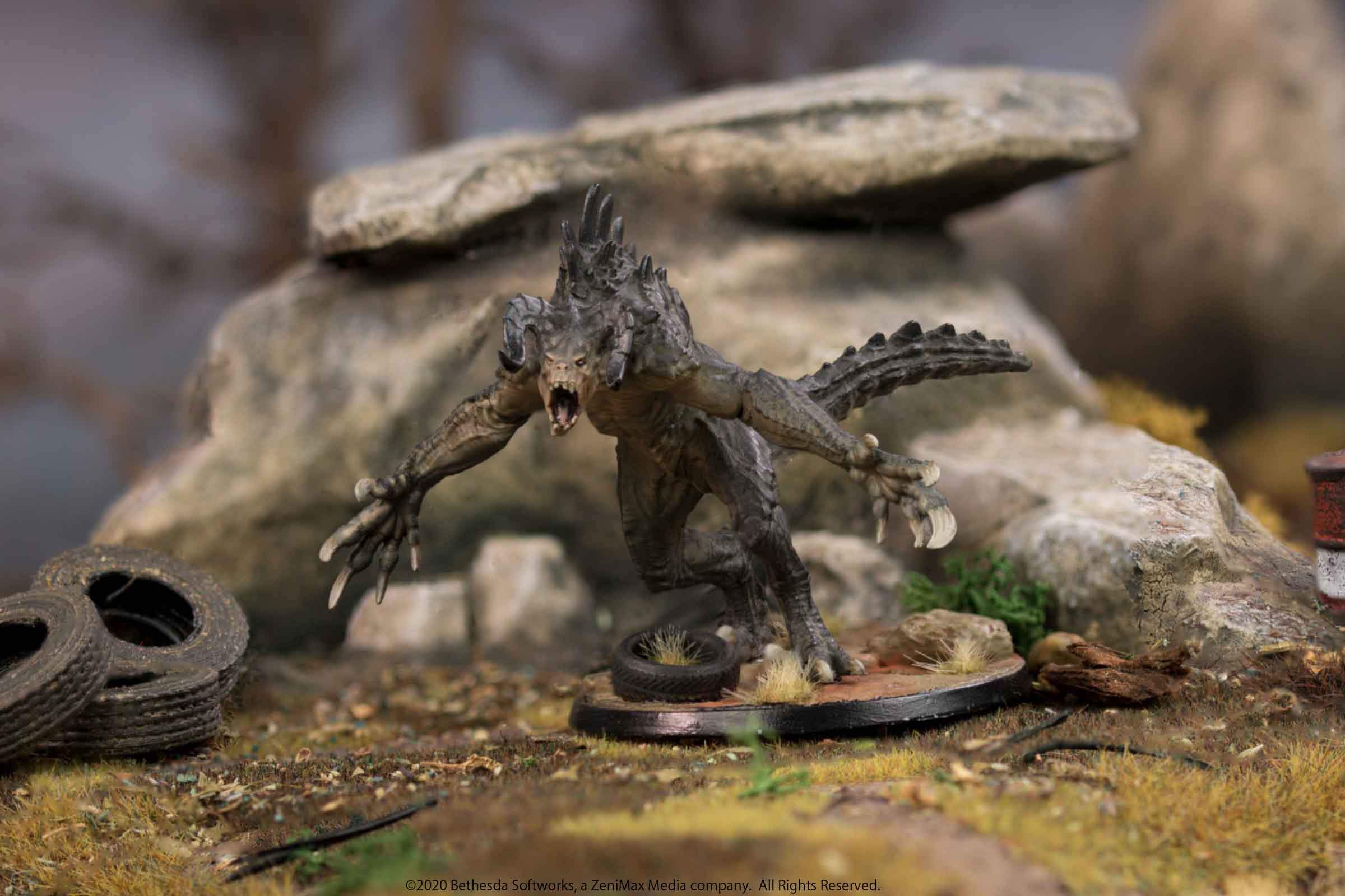 Modiphius Fallout Wasteland Warfare Deathclaw miniatura