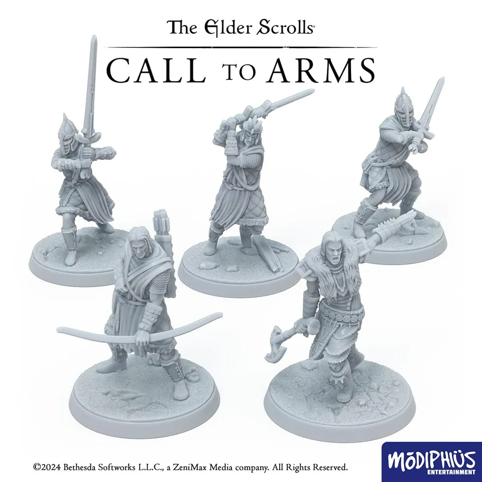 Modiphius Elder Scrolls Call to Arms Stormcloak Starter Set miniature STL