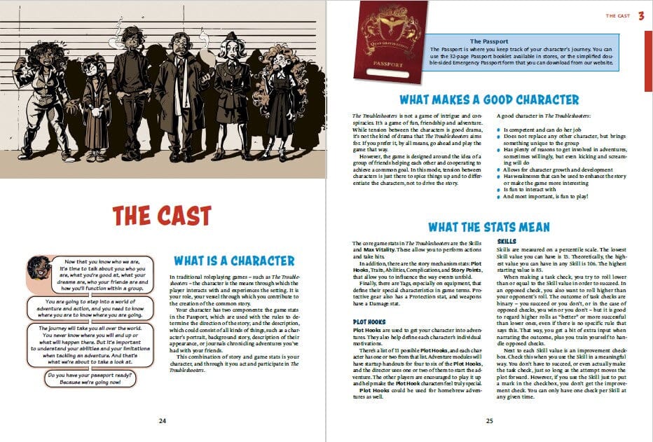 The Troubleshooters Core Rule Book manuale base 236