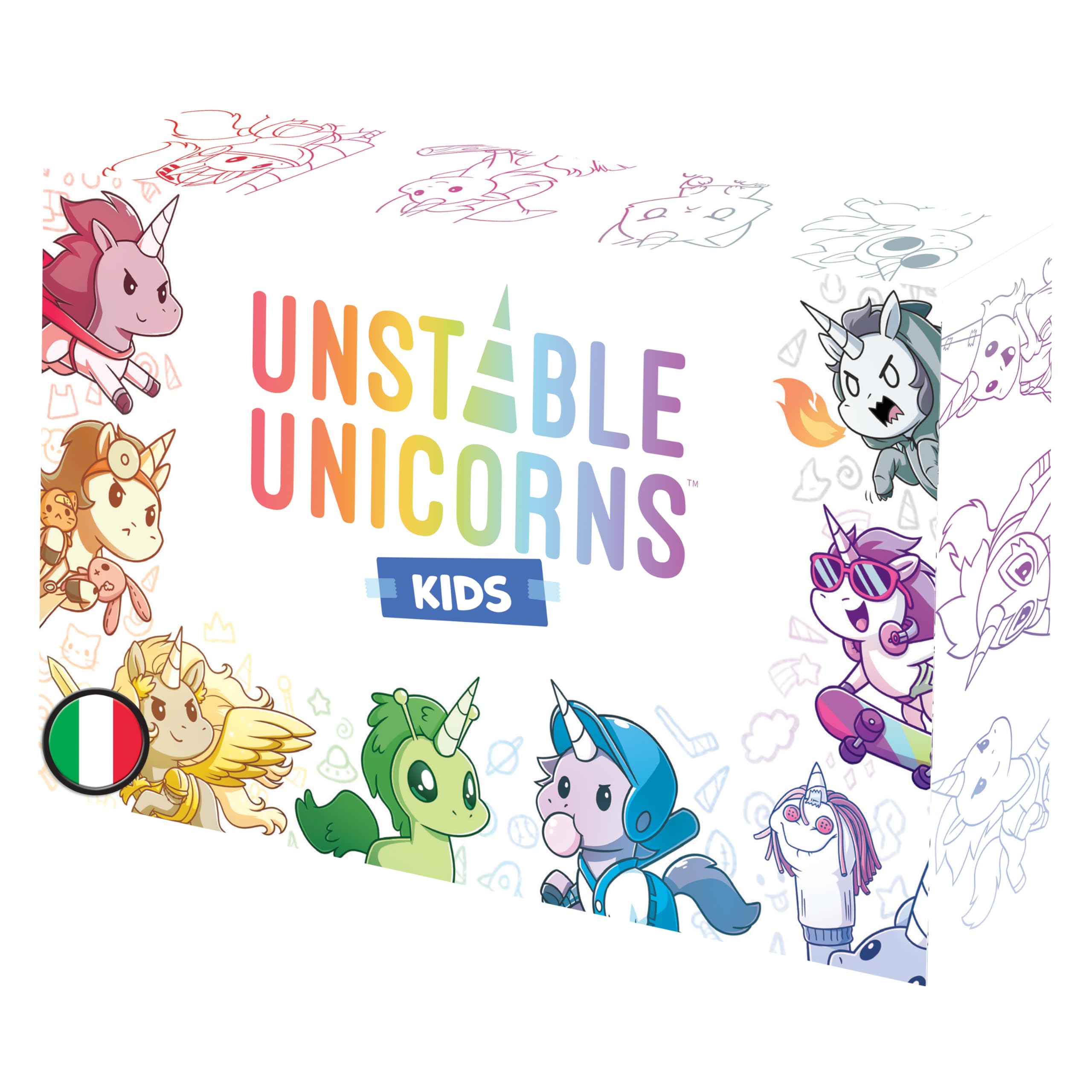 Asmodee Unstable Unicorns gioco base carte 2-8 giocatori