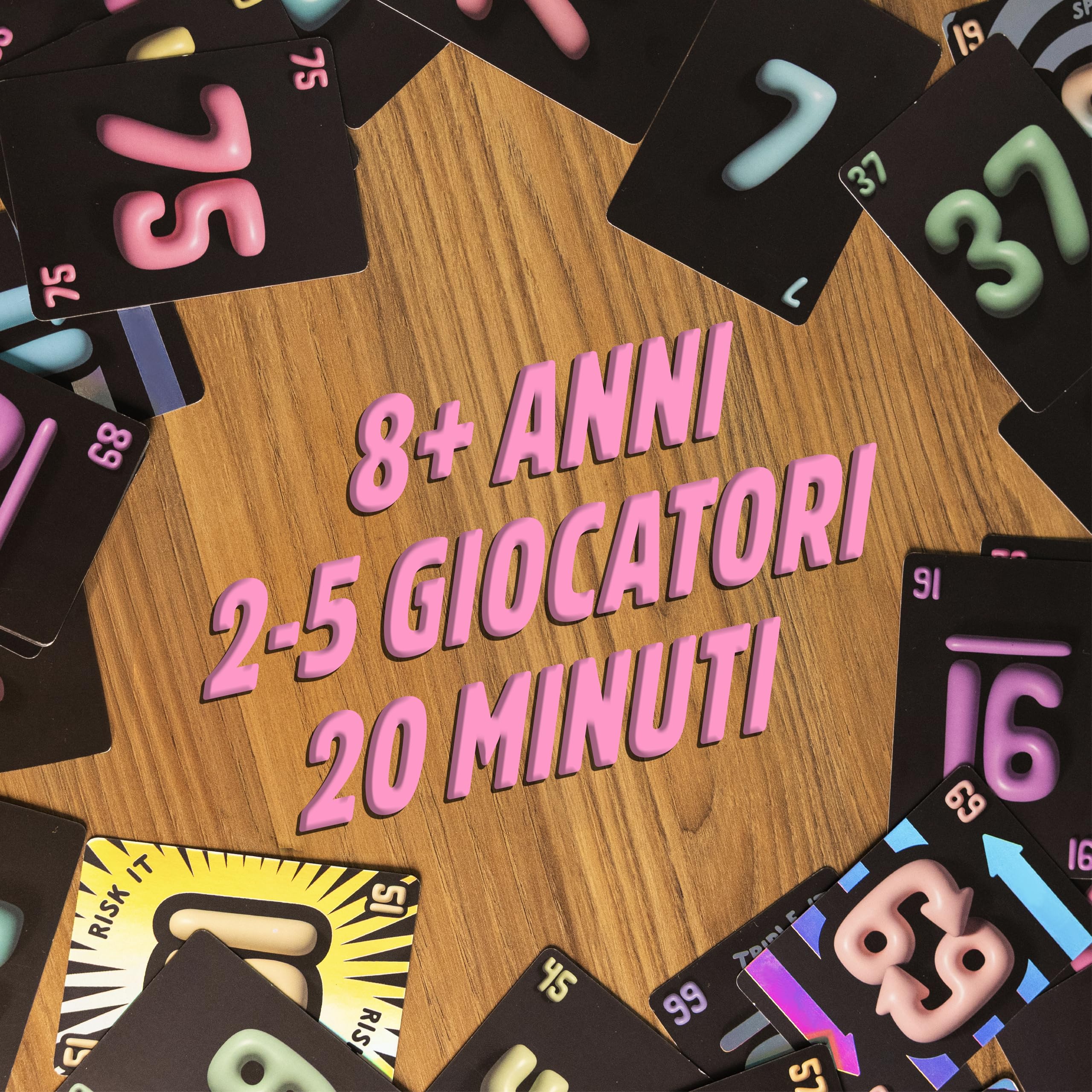 Asmodee Risk It Gioco di Carte Numeri 2-5 Giocatori