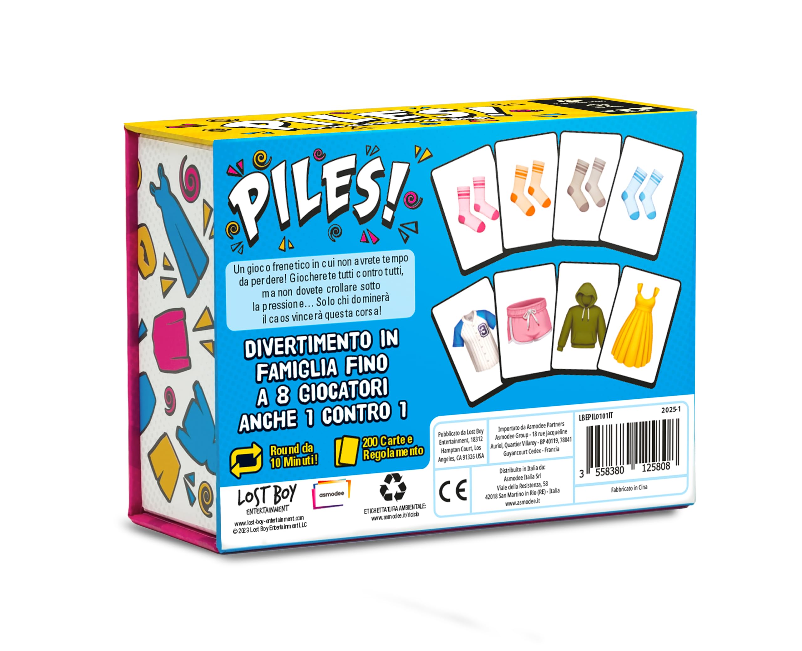 Asmodee Piles Party Game di Carte 2-8 Giocatori