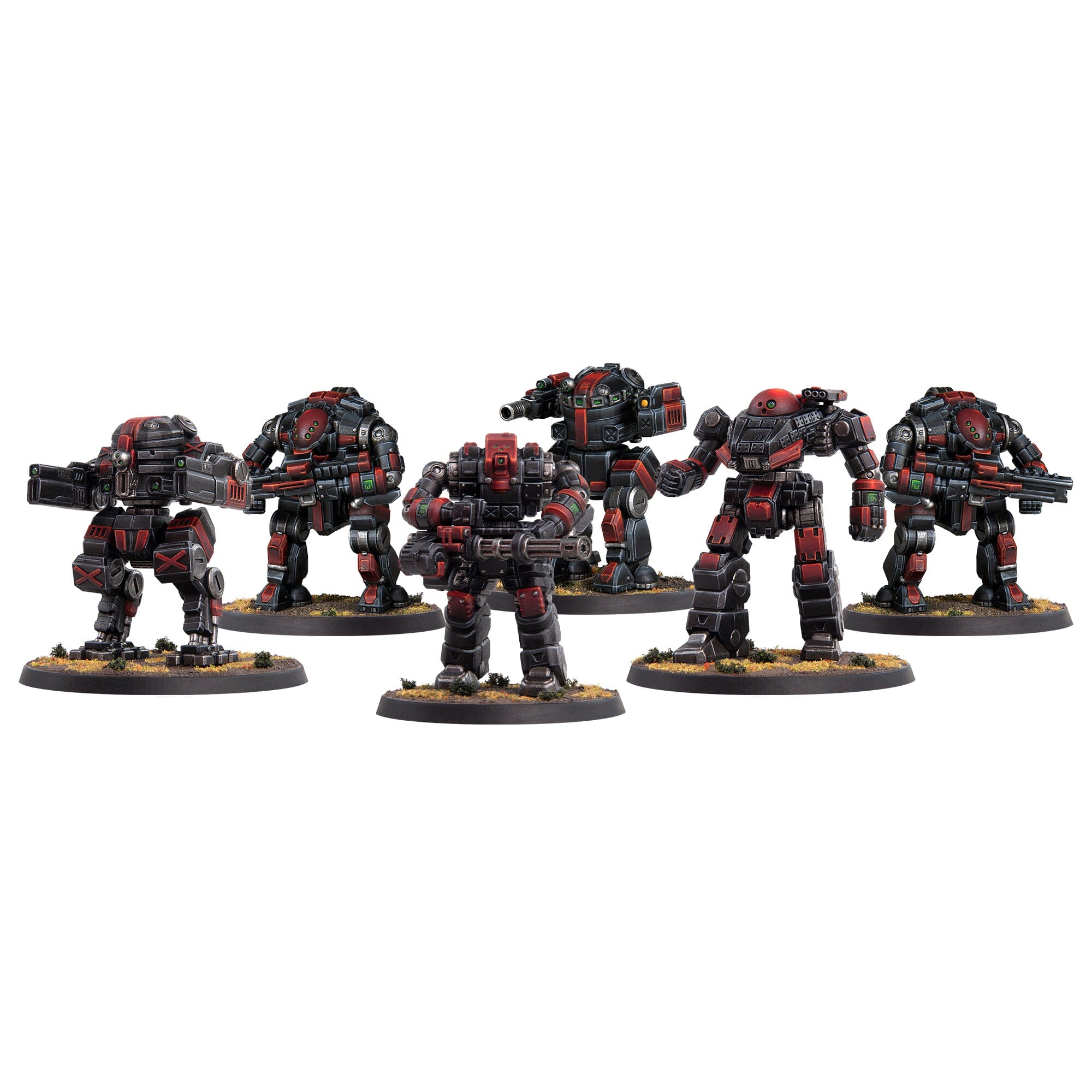 Modiphius Hardwar Udar Hardbots set 6 miniature 6mm resina